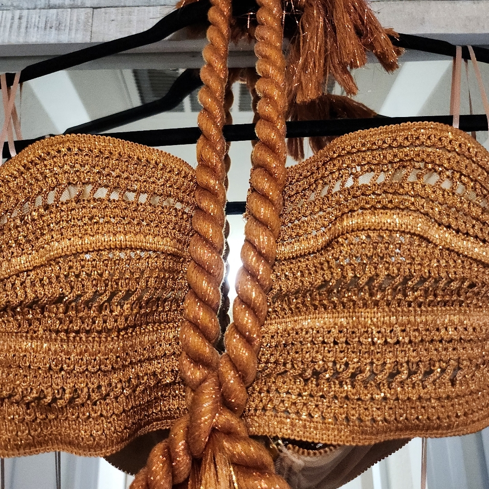 PatBO Pampas Metallic Fringe Minidress - Picture 10 of 17
